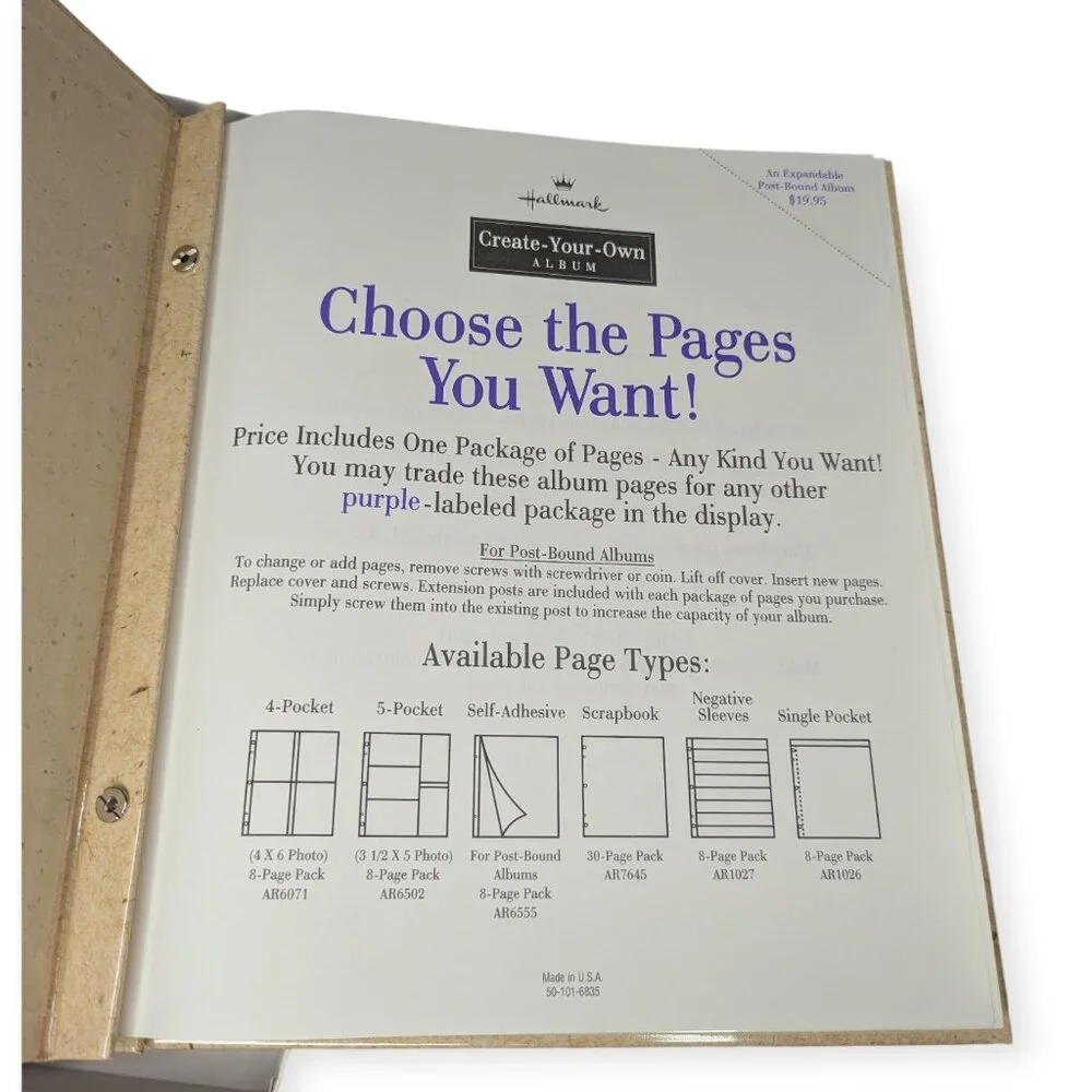 Vintage Hallmark Special Times Create Your Own Photo Album Original Box PHA6200